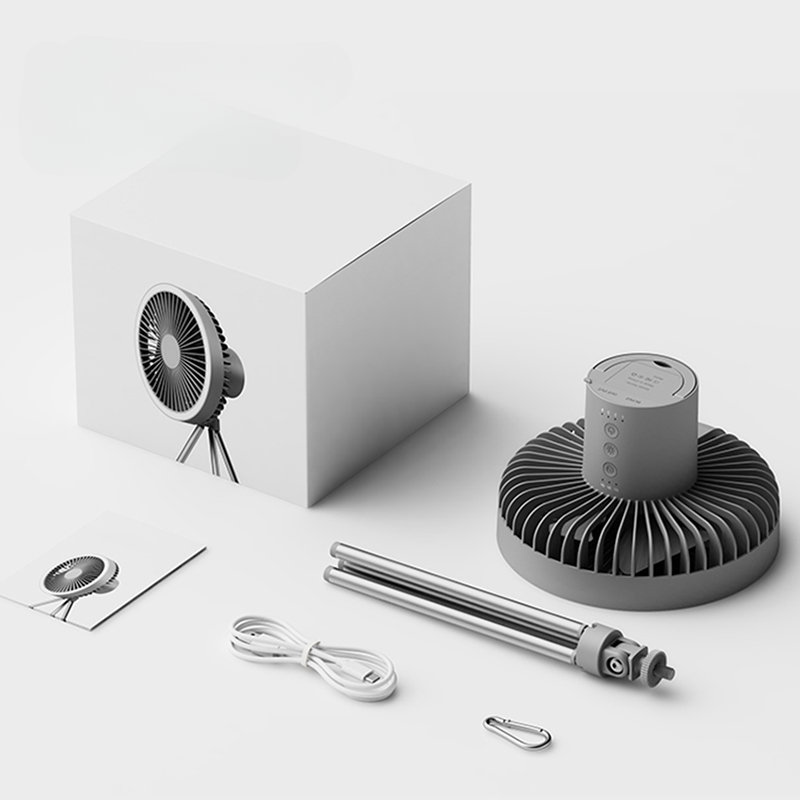 Skorter | Portable Rechargeable Fan with LED and Built in Power Bank