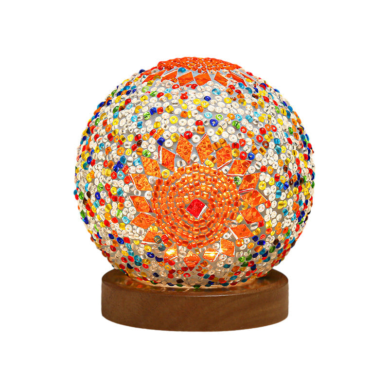 Skorter | Spherical LED Dimmable Glass Bohemian Baroque Table Lamp