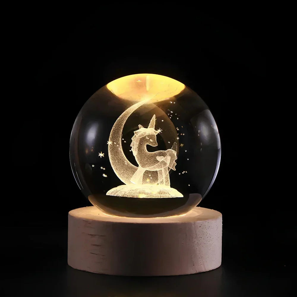 Skorter | 3D Engraved Crystal Sphere - Celestia