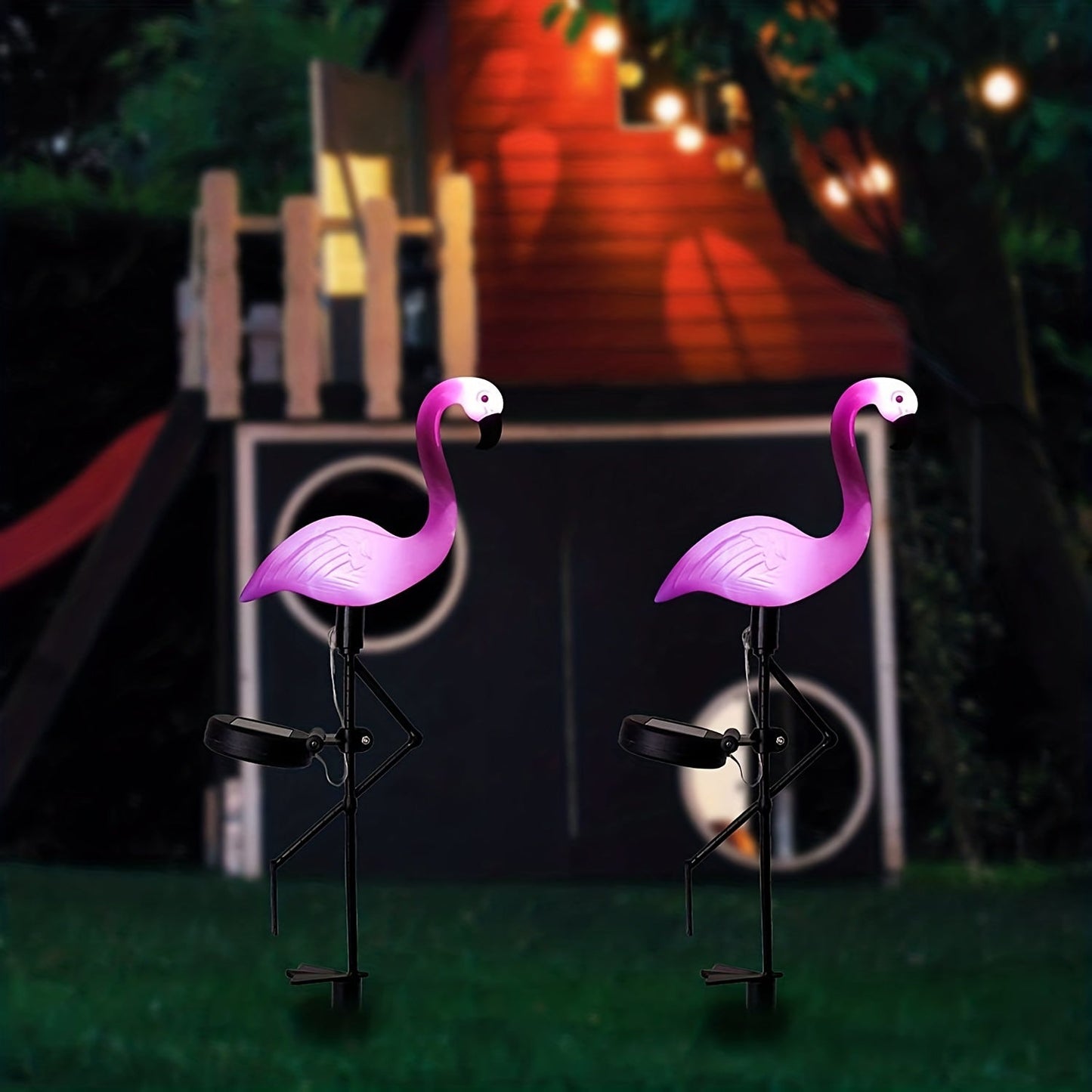 Skorter | SolarFlamingo - Pink Flamingo Garden Lighting with Solar Energy, Decorative Outdoor Lighting
