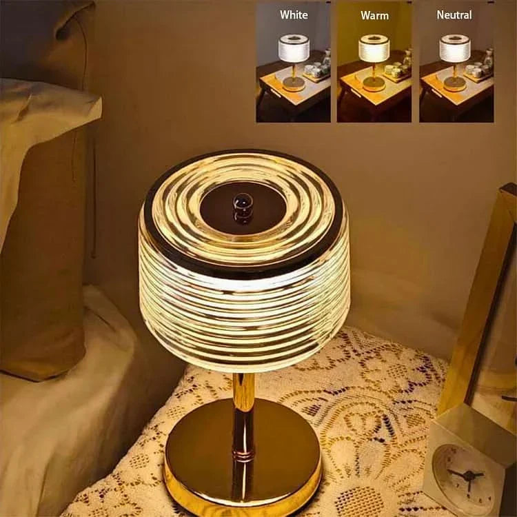 Skorter | LED Ring Table Lamp with Multi-Layer Shade