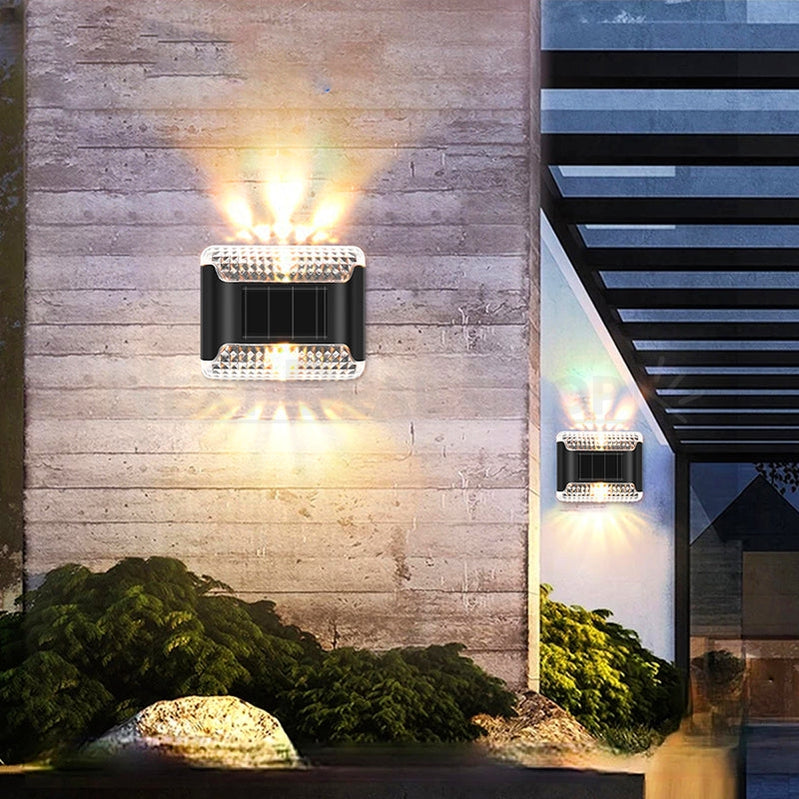 Skorter | 4 Pcs - Solar Powered Up & Down Garden Wall Light