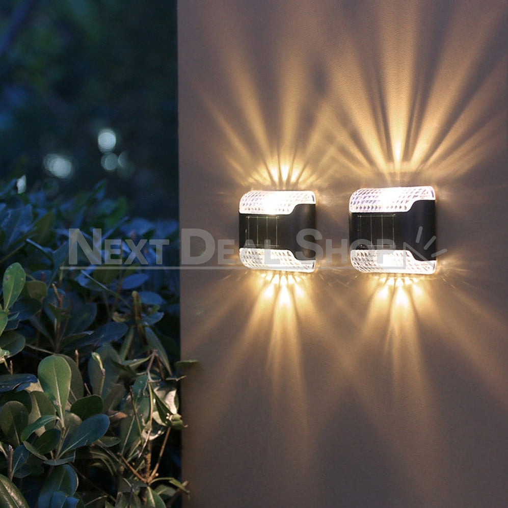 Skorter | 4 Pcs - Solar Powered Up & Down Garden Wall Light