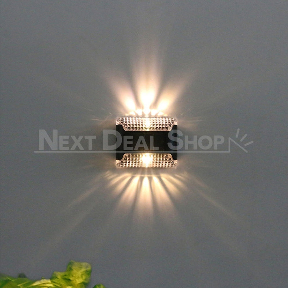 Skorter | 4 Pcs - Solar Powered Up & Down Garden Wall Light