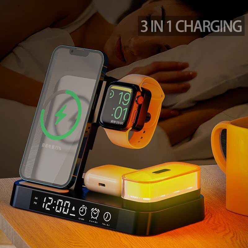 Skorter | 4-in-1 Wireless Charging Station with LED Night Light
