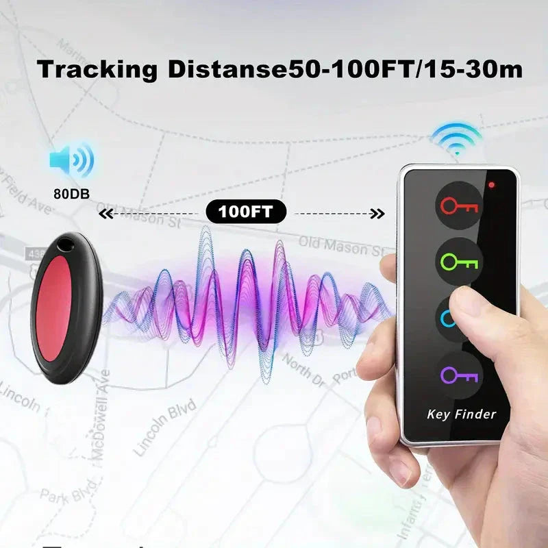 Skorter | 4-Key Finder with LED Flashlight: Find your keys, wallet, and remote control effortlessly