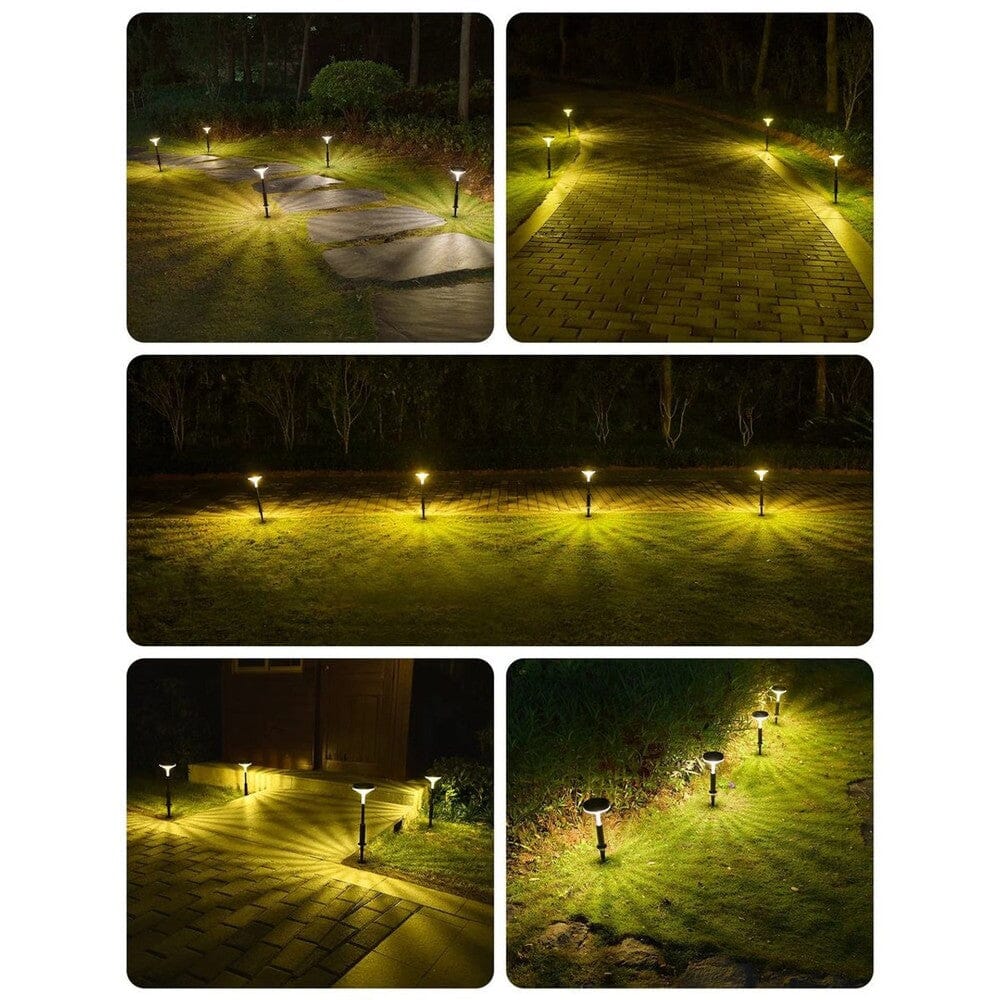 Skorter | 4-Pack: Warm White Solar Powered Lantern with 3 Light Modes