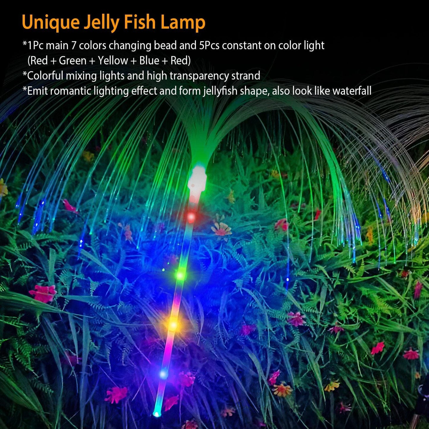 Skorter | 4-Piece: Solar-Powered Jellyfish Lights