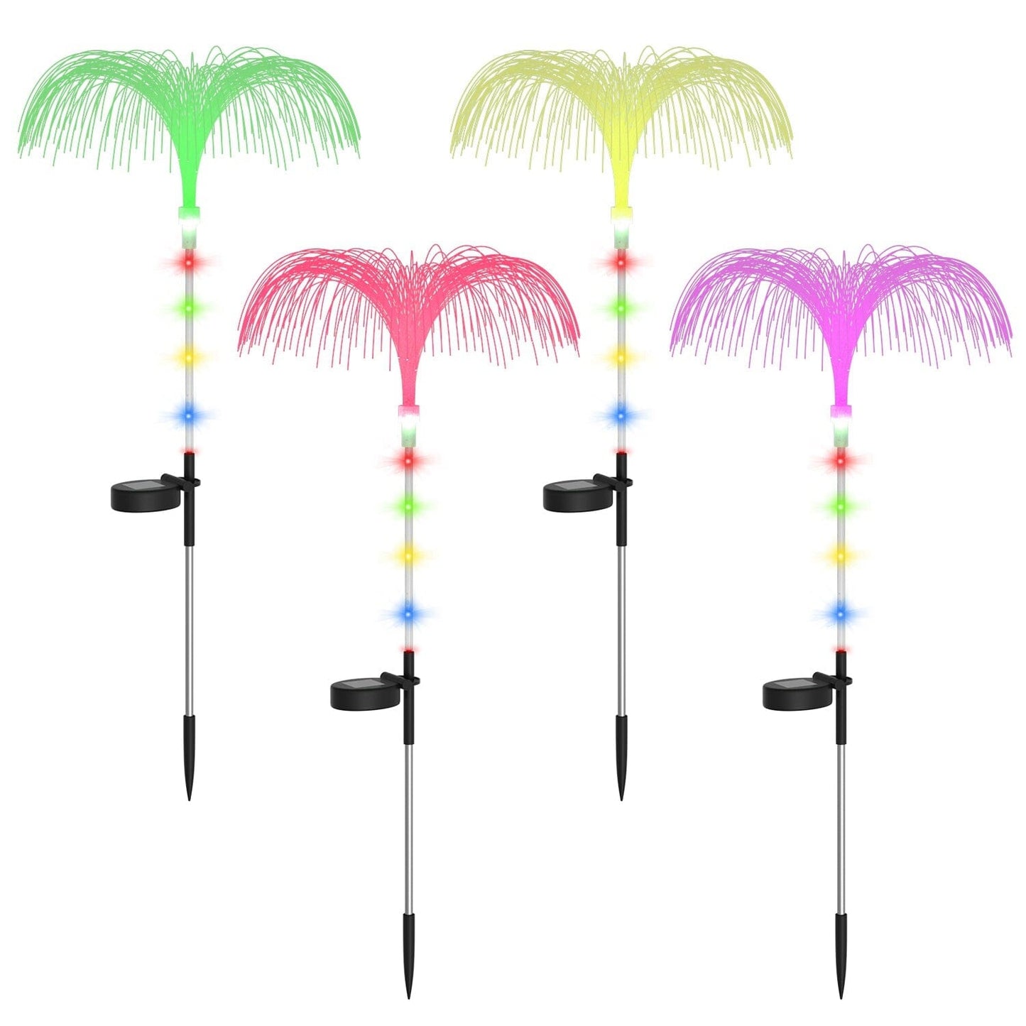 Skorter | 4-Piece: Solar-Powered Jellyfish Lights