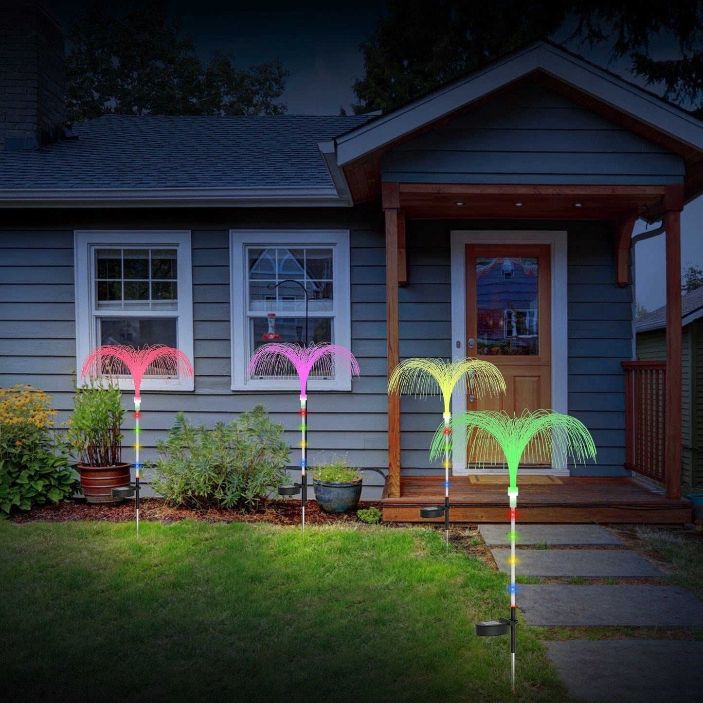 Skorter | 4-Piece: Solar-Powered Jellyfish Lights