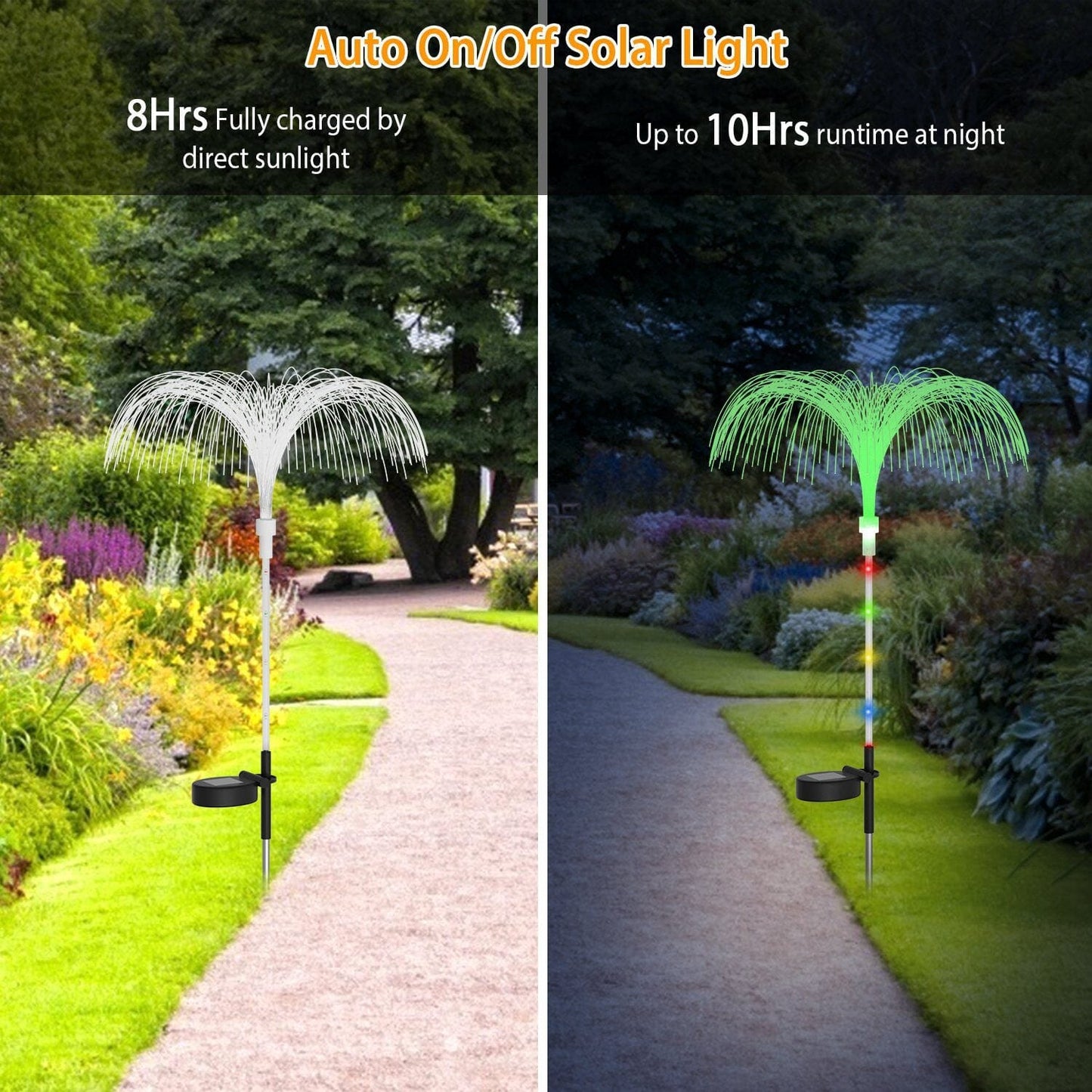 Skorter | 4-Piece: Solar-Powered Jellyfish Lights