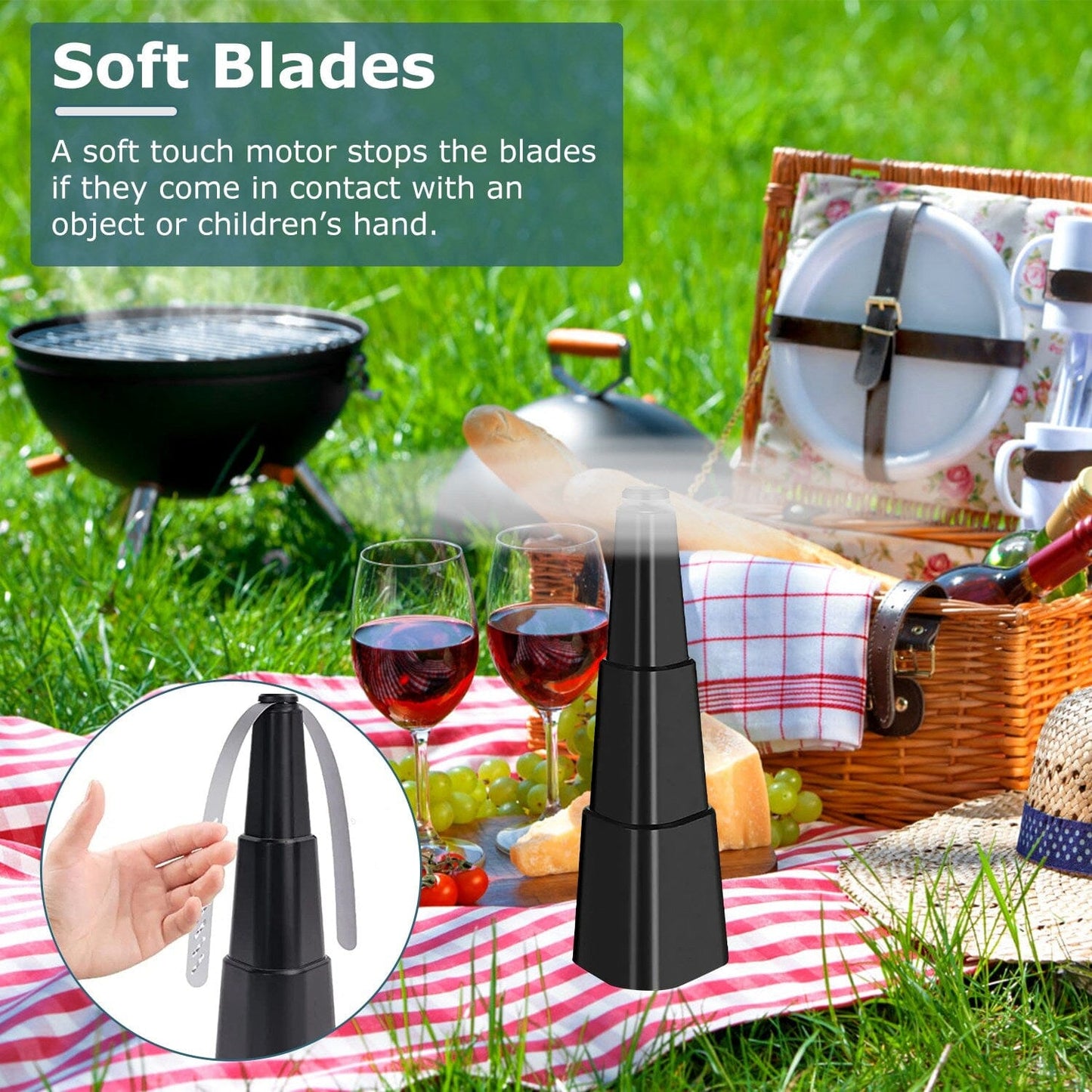 Skorter | 4-Piece: Fly Repellent Fan Table Battery Operated Insect Repellent