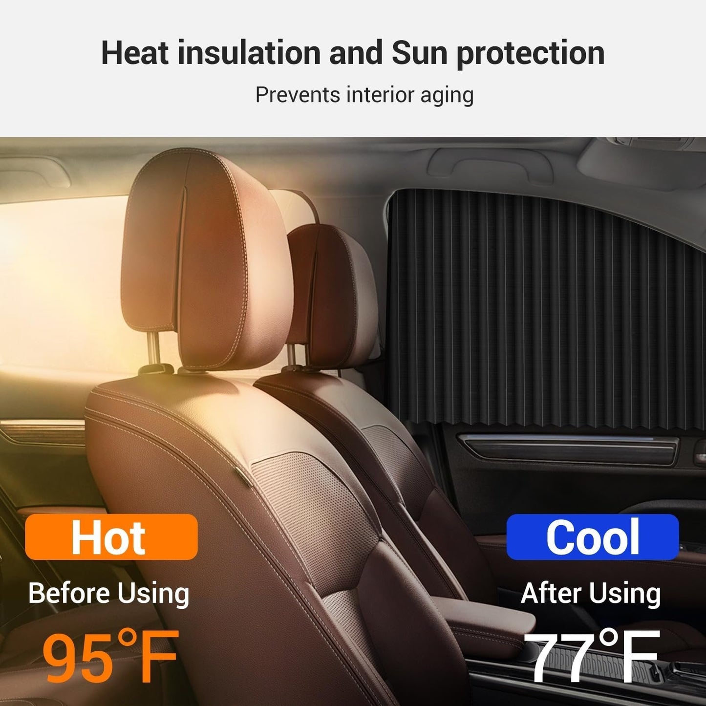 Skorter | Universal Fit Magnetic Car Side Window Privacy Sunshade