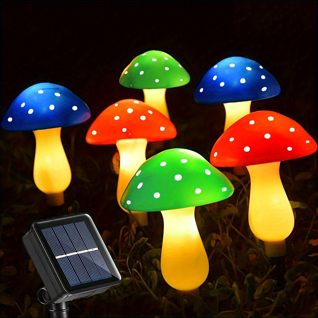 Skorter | SolarGlow - Solar Mushroom Garden Lamps with 8 Modes, Energy-Saving Decorative Outdoor Lighting