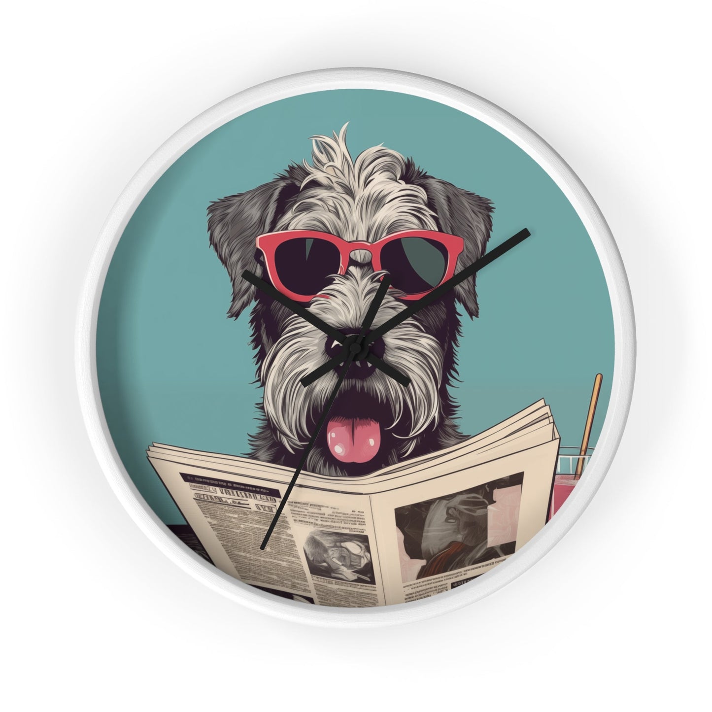 Skorter | Reading Newspaper Wall clock