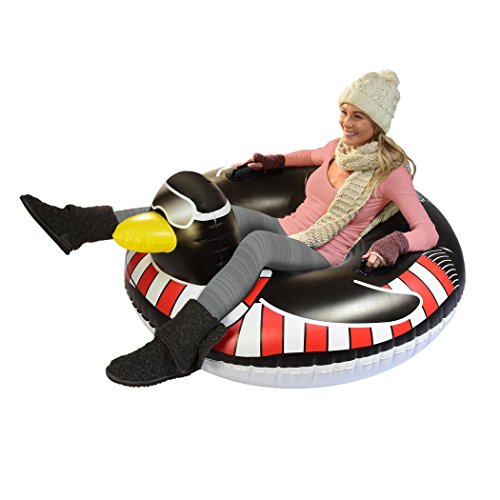 Skorter | GoFloats Winter Snow Tube - The Ultimate Sled (Choose from Unicorn, Ice Dragon, Polar Bear, Penguin, Flamingo)