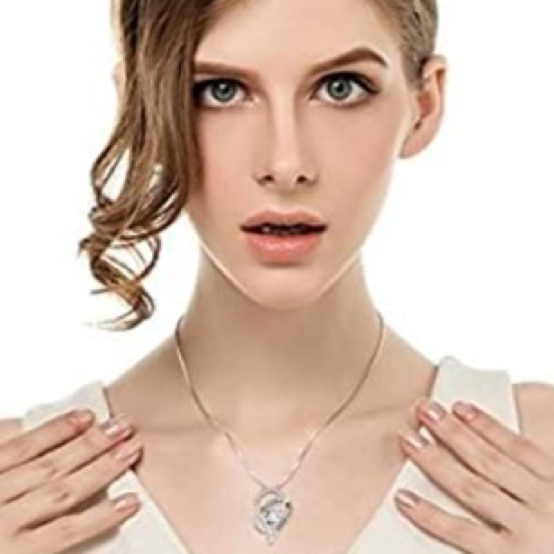 Skørter | CZ Crystal I Love You To The Moon And Back Pendant Necklace
