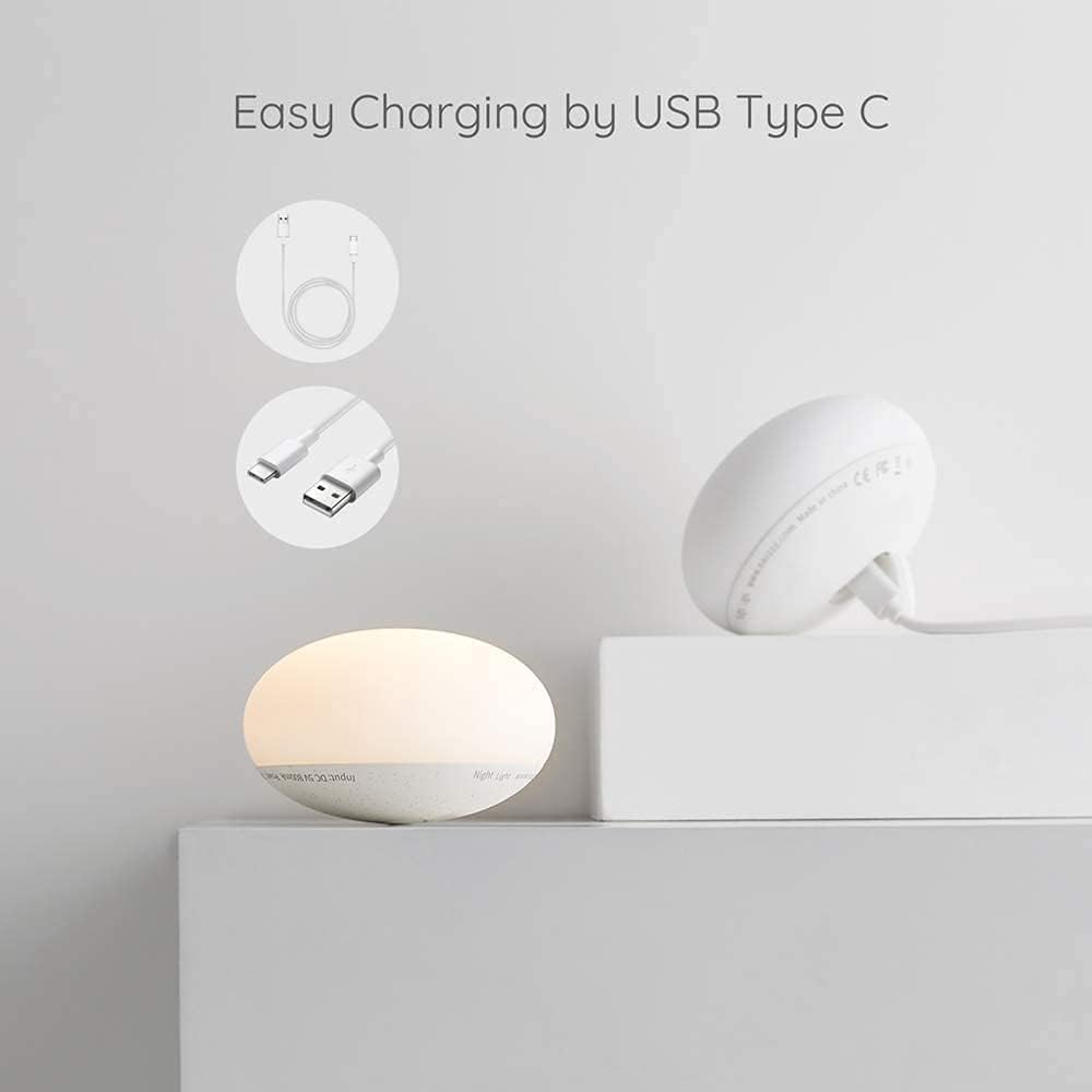 Skorter | Breastfeeding Night Light | Soft BPA-Free Silicone Touch Lamp with Eye-Friendly Stepless Dimmer