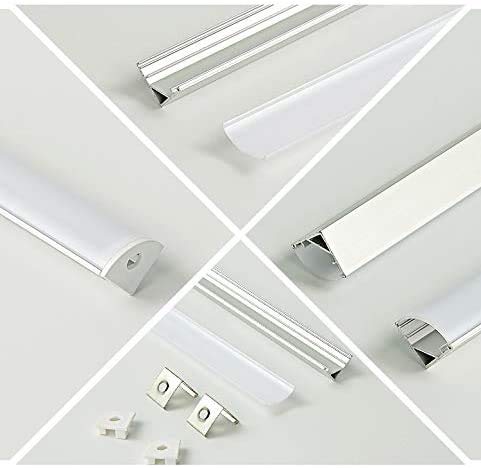 Skorter | Cefrank 4Pcs 12" V-Shape Led Cabinet lighting, 1200Lm Pure white Under counter Light bars
