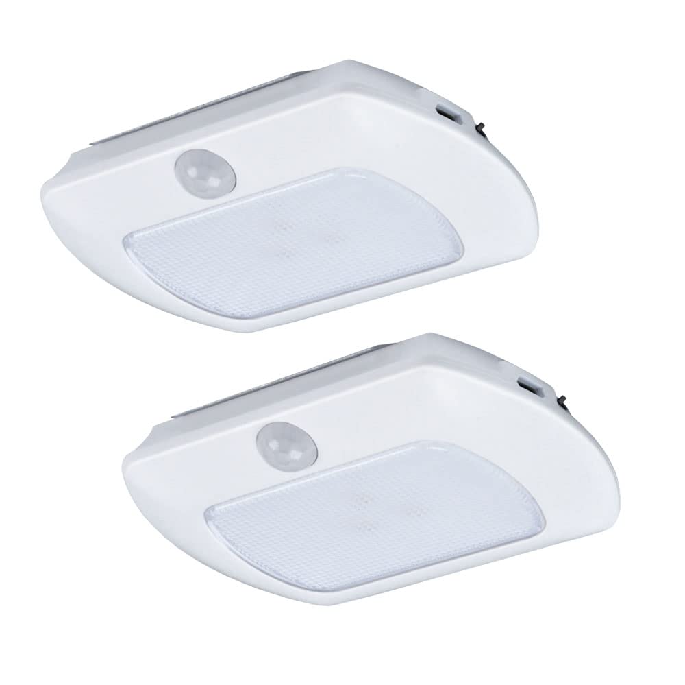 Skorter | Good Earth Lighting Led Puck Light 2-Pack - Motion Sensor, Rechargeable, 4000K, 50 Lumen