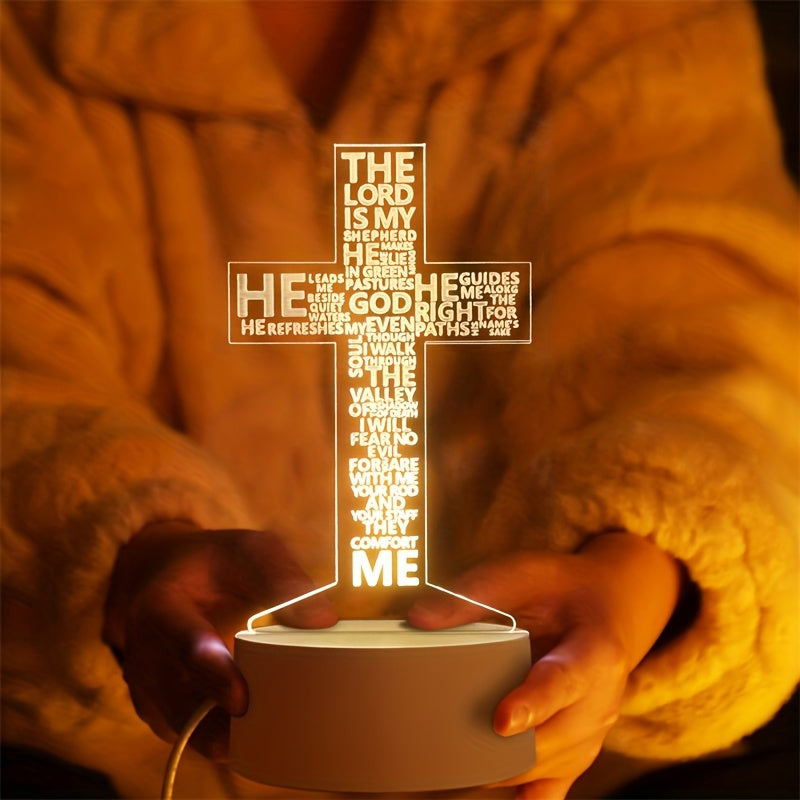 Skorter | CrossLight - 3D LED Night Light Acrylic USB-powered