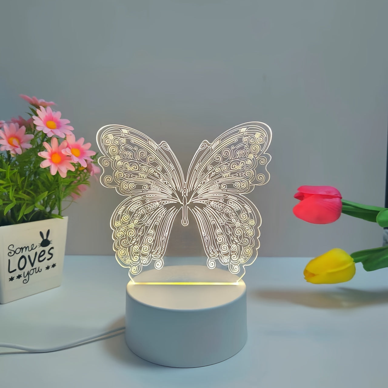 Skorter | ButterflyGlow - 3D LED Night Light with Geometric Design