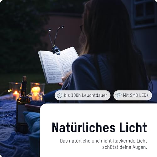 Skorter | Ansmann Twinflex Mini Led Reading Light With 2 Flexible Light Sources & Batteries – Perfect For Musicians