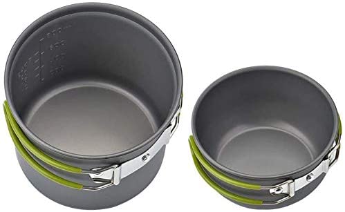 Skørter | Outdoor Camping Cookware Set for 1-2 People Camping Cooking with Portable Bags and Tableware Camping & Hiking Equipment