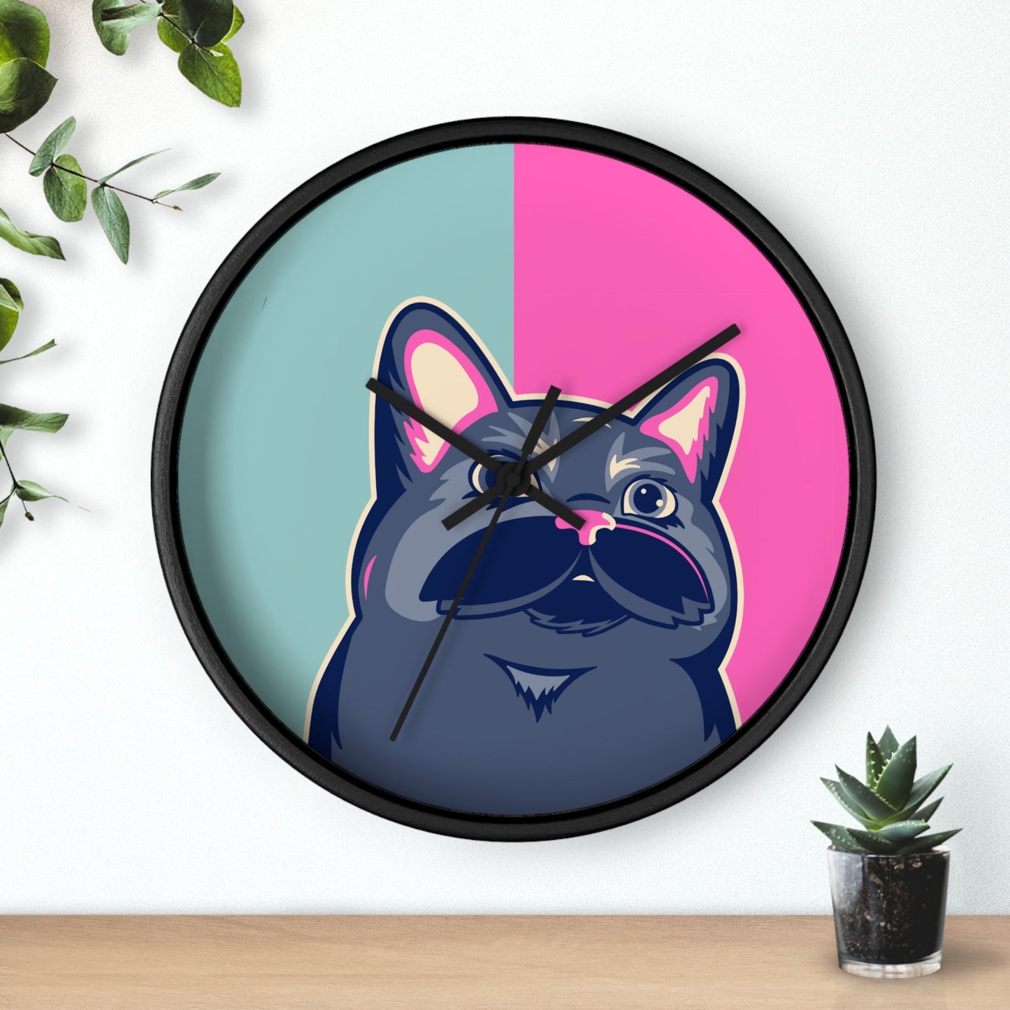 Skorter | Cat Color Block Wall clock