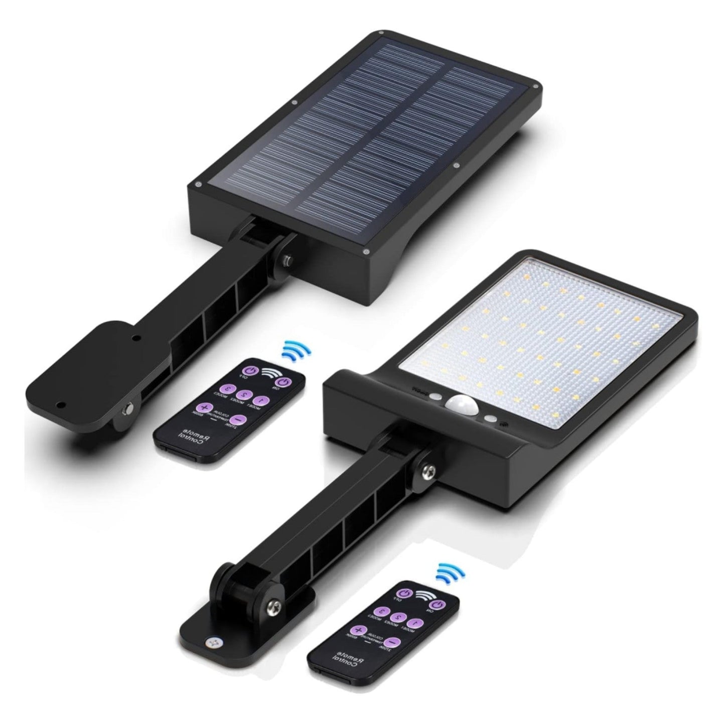 Skorter | 2 Pack Outdoor Solar Flood Lights Wireless 48 LED Waterproof Security Motion Sensor Light With 3 Modes