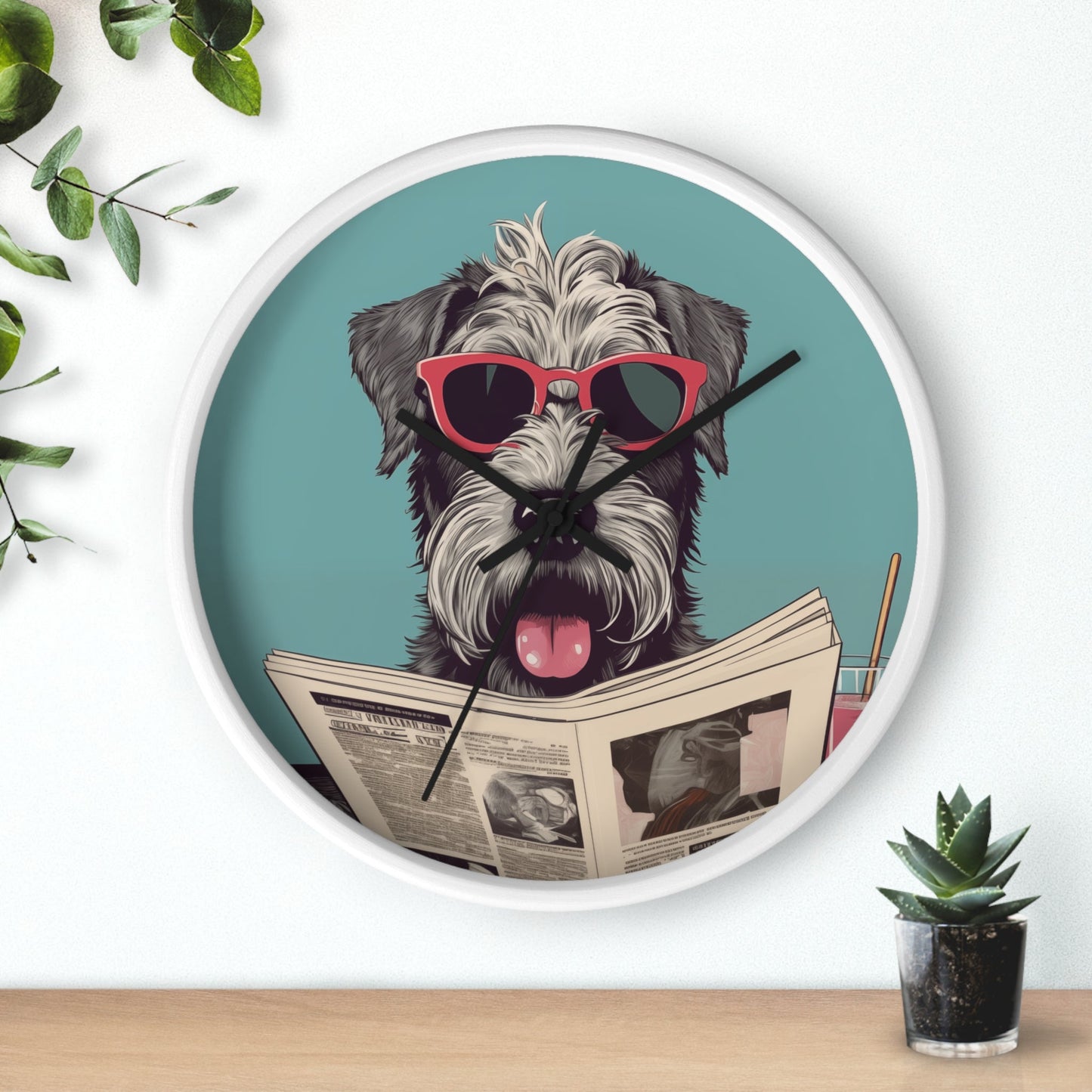 Skorter | Reading Newspaper Wall clock