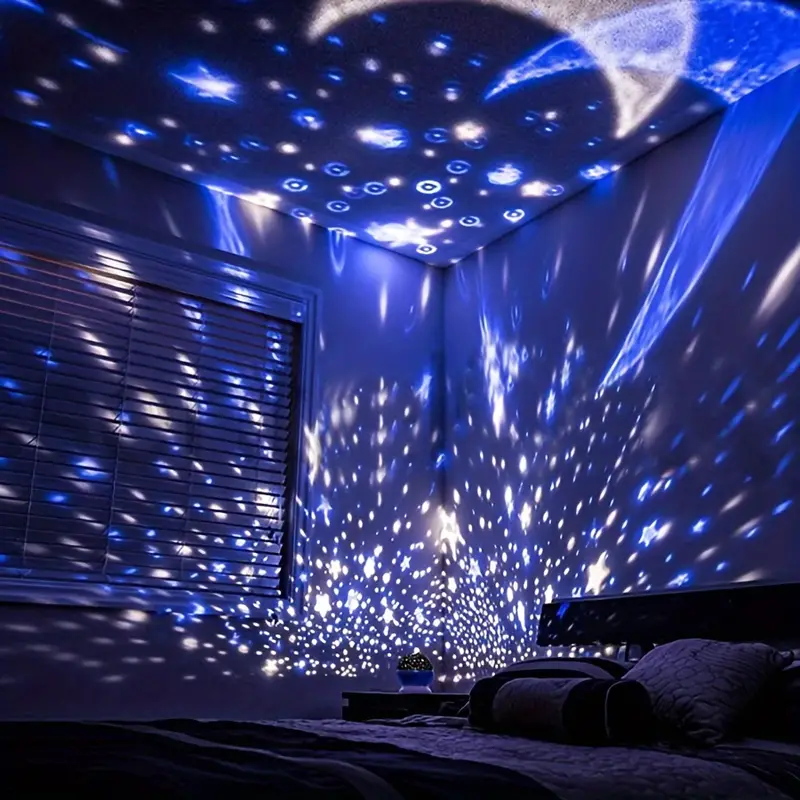 Skorter | Luna Star Projector Night Lamp – With Music and Colorful Light Show