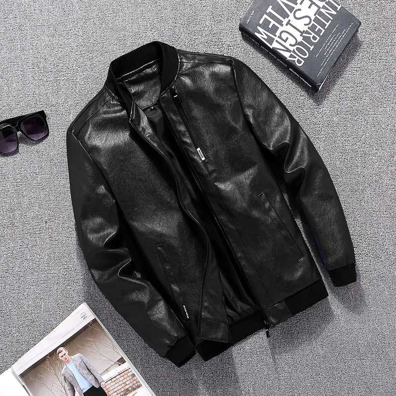 Herrbikerjacka i modern design med praktiska fickor Skorter