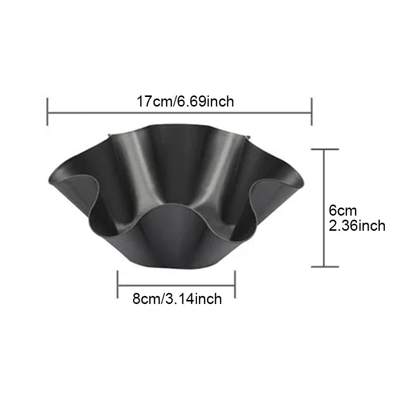 skorter | Flower petal shaped carbon steel backing bowl