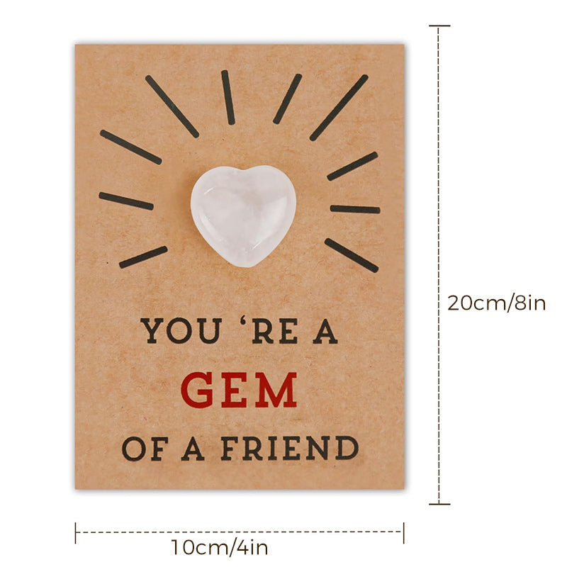 Skorter | 24-pack Valentine's Day cards with heart-shaped crystals