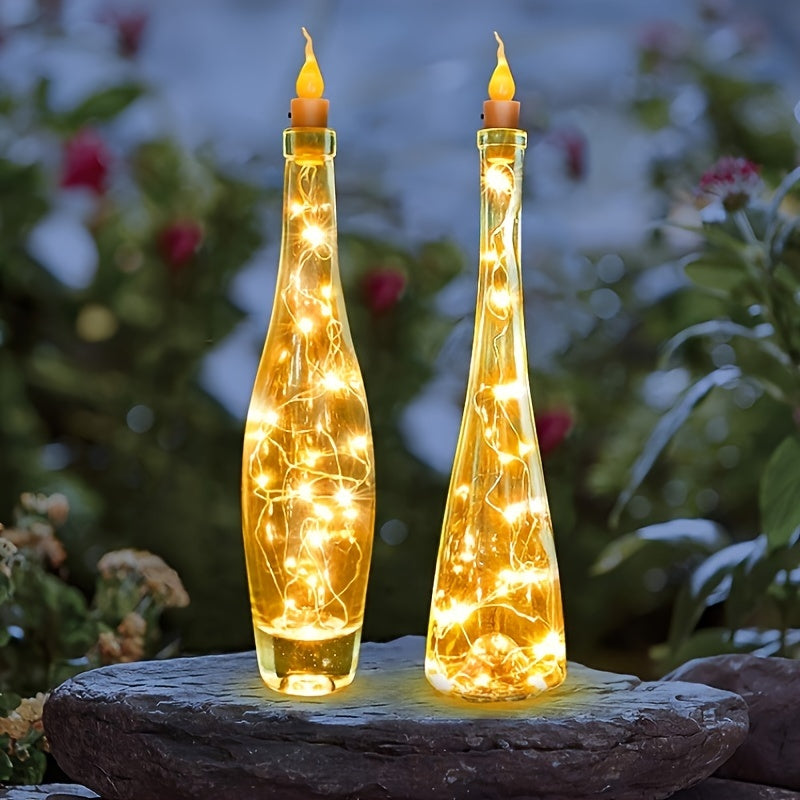 Skorter | 10 pcs LED Bottle Lights – Battery Powered Christmas and Party Decoration