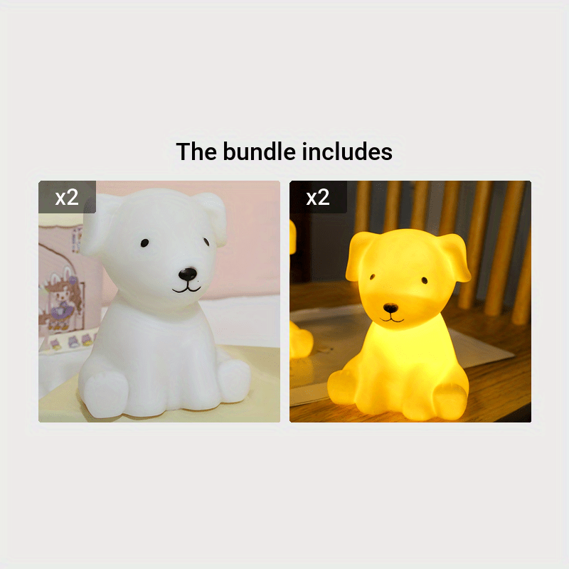 Skorter | PuppyGlow - Cute Cartoon Dog Lamp with Warm Light for Room Decoration