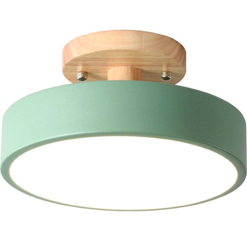 Skorter | Modern Wood LED Ceiling Light with Dimmable Function