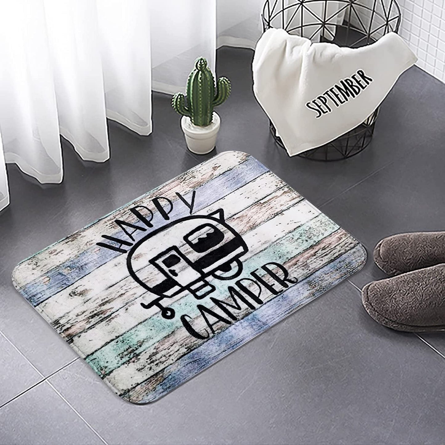 Skorter | 16x24 inches Happy Camper Non-Slip Mat