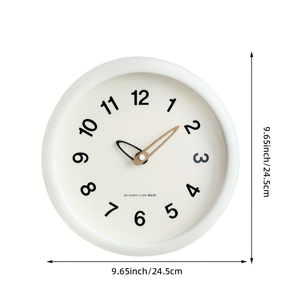 Skorter | SilenceTime - Silent 10-Inch Wall Clock for Bedroom and Living Room