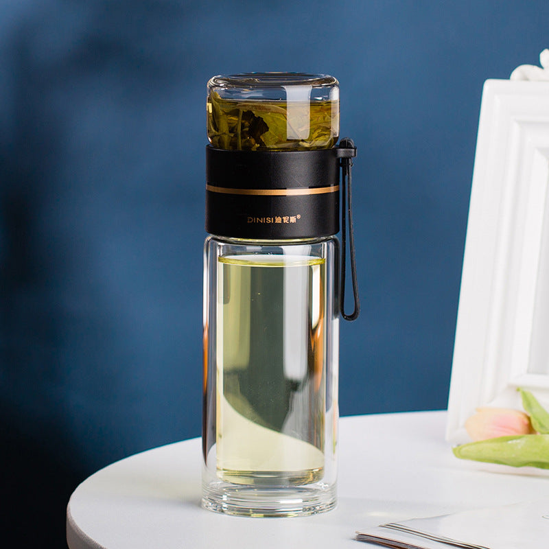 Skorter tea infuser in crystal clear glass