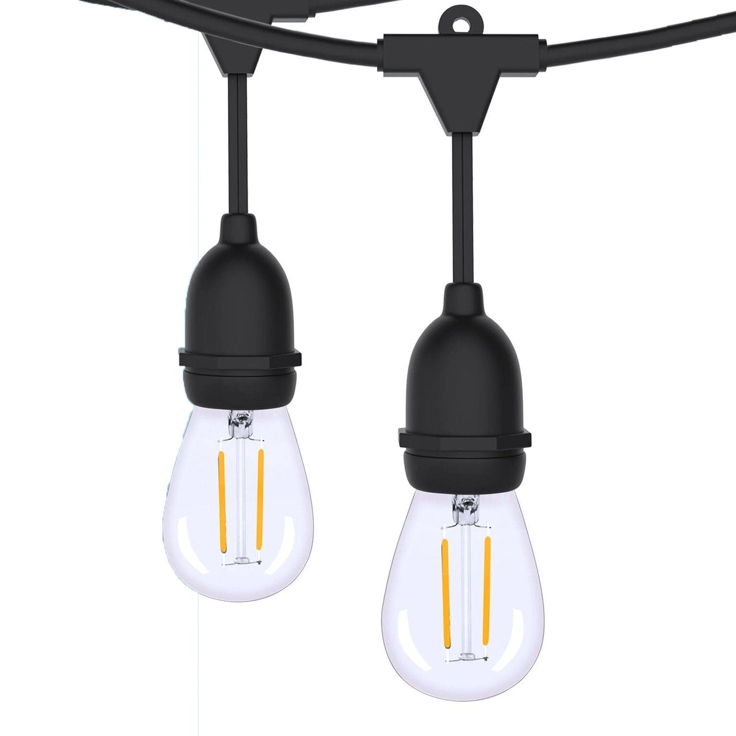 Skorter | 48 Ft. LED Light Chains Outdoor Commercial Quality Waterproof Bulbs
