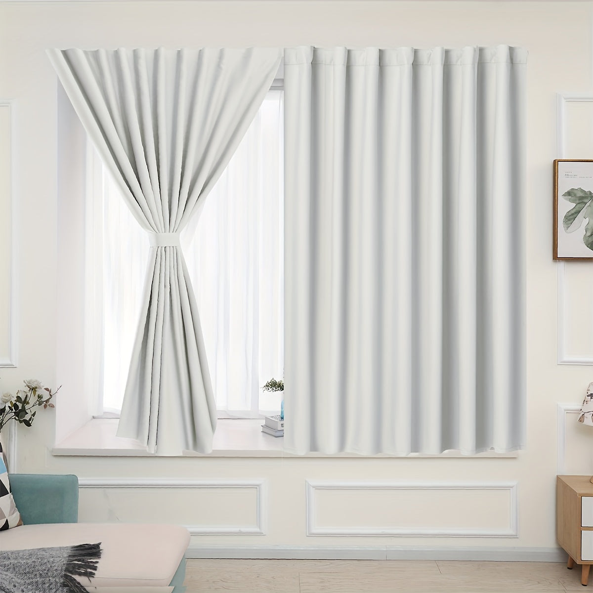 Skorter | Blackout Curtains - 2 Pieces Blackout Curtain Panels for Bedroom and Living Room