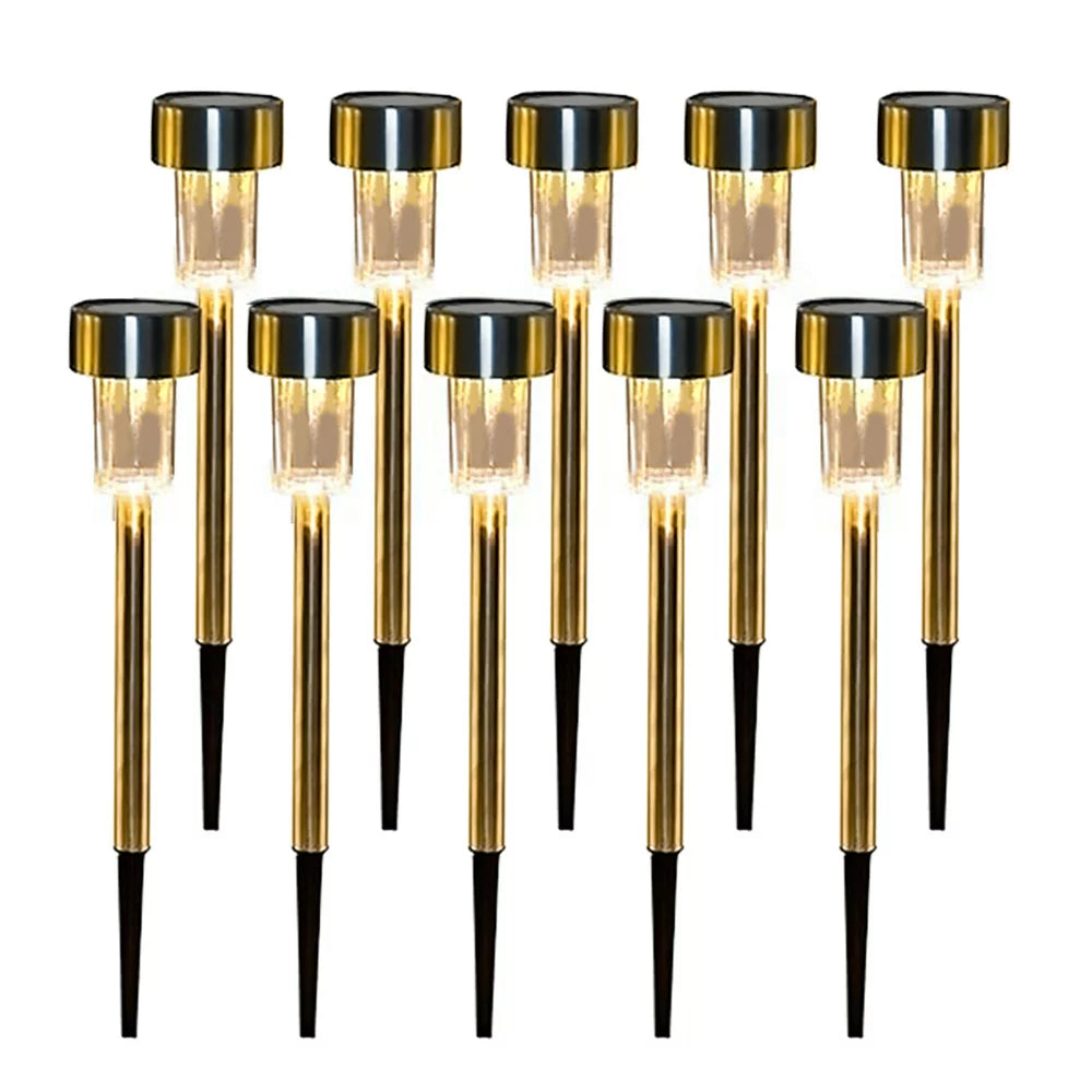 Skorter | Stainless steel outdoor pathway solar light - Waterproof, LED landscape lighting solar-powered light garden light for pathway patio courtyard