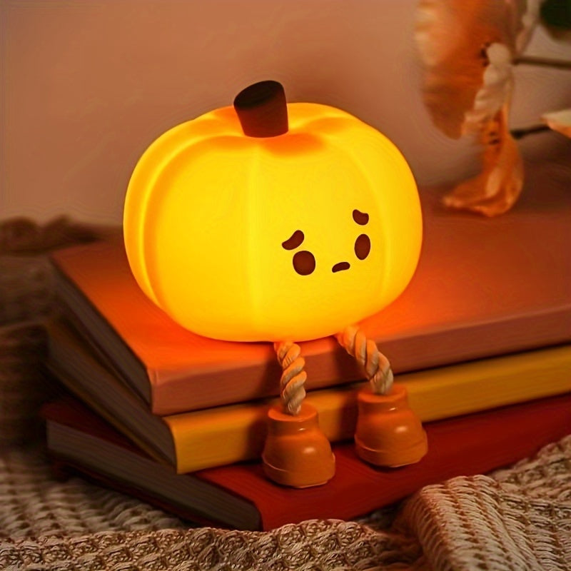 Skorter | PumpkinGlow - USB Rechargeable LED Pumpkin Night Light