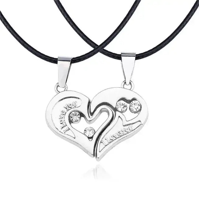 Skorter | I love you Best Friends / Couple Necklace Jewelry Puzzle Necklace