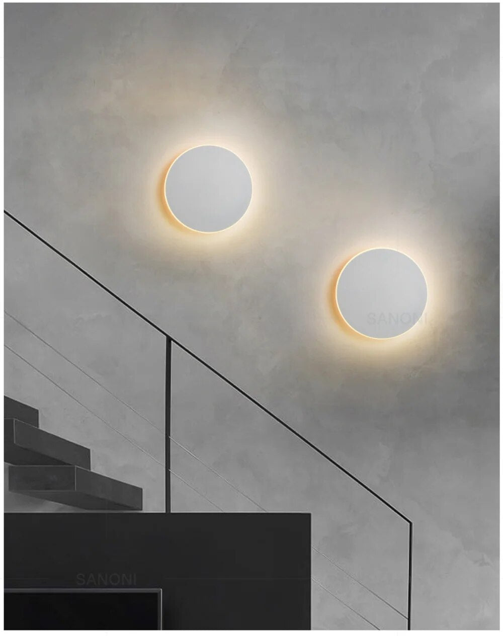 Skorter | SleekGlow - Modern Round LED Wall Lamp