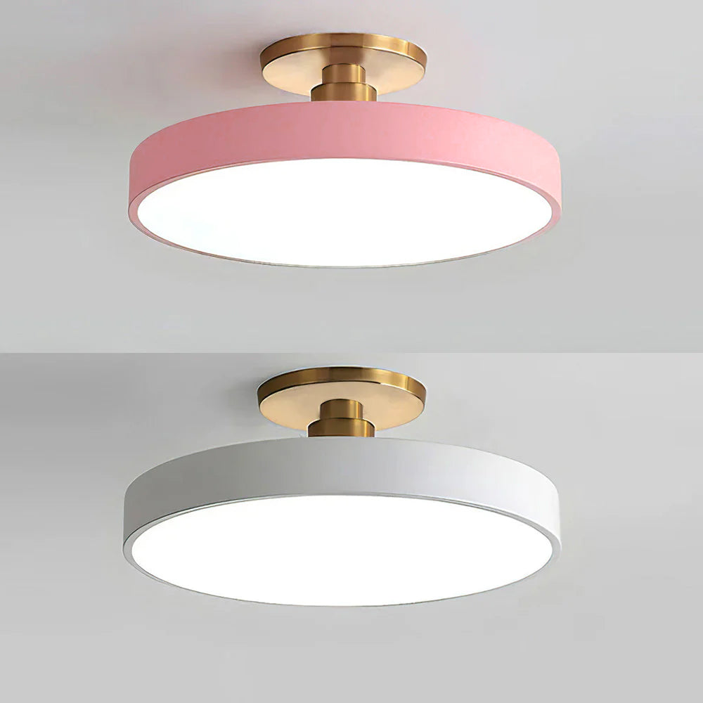 Skorter | Modern LED Semi Flush Mount Ceiling Light | Energy-Saving. Durable Design for Hallway. Dining Room & Living Room