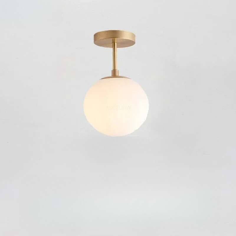 Skorter | NordLux LED Glass Ceiling Light – White Globe