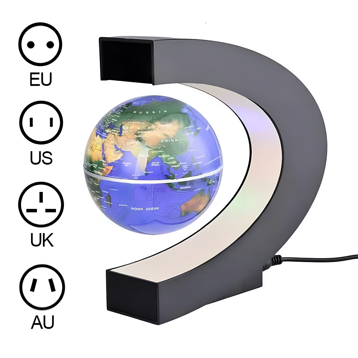 Skorter | AstroGlobe LED World Globe – Floating Globe Lamp with Magnetic Suspension